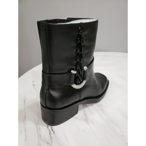 NEW NO BOX Lucky Brand Boots Kamany Leather Western Womens Equestrian Horseshoe - Picture 6 of 8